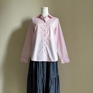 Pink long sleeve button up